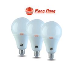 Bộ 3 bóng đèn led bulb rạng đông a80n1/15w đui e27 tiết kiệm điện bảo vệ mắt siêu sáng tuổi thọ 15000 giờ bảo hành 2 năm đổi mới