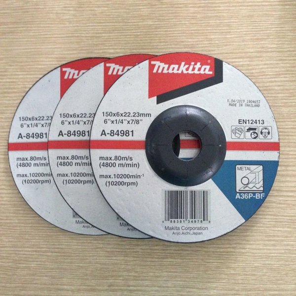 Bộ 3 Đá mài Makita A-84981 150x6x22.2mm