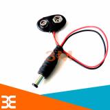 Bộ 3 Dây Tạo Nguồn Từ Pin 9V Sang Jack DC 5.5*2.1mm