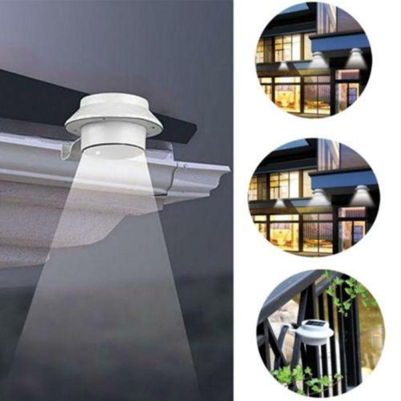 Bảng giá Mua Bộ 3 đèn năng lượng mặt trời gắn tường, hàng rào Tomhouse ( trắng)