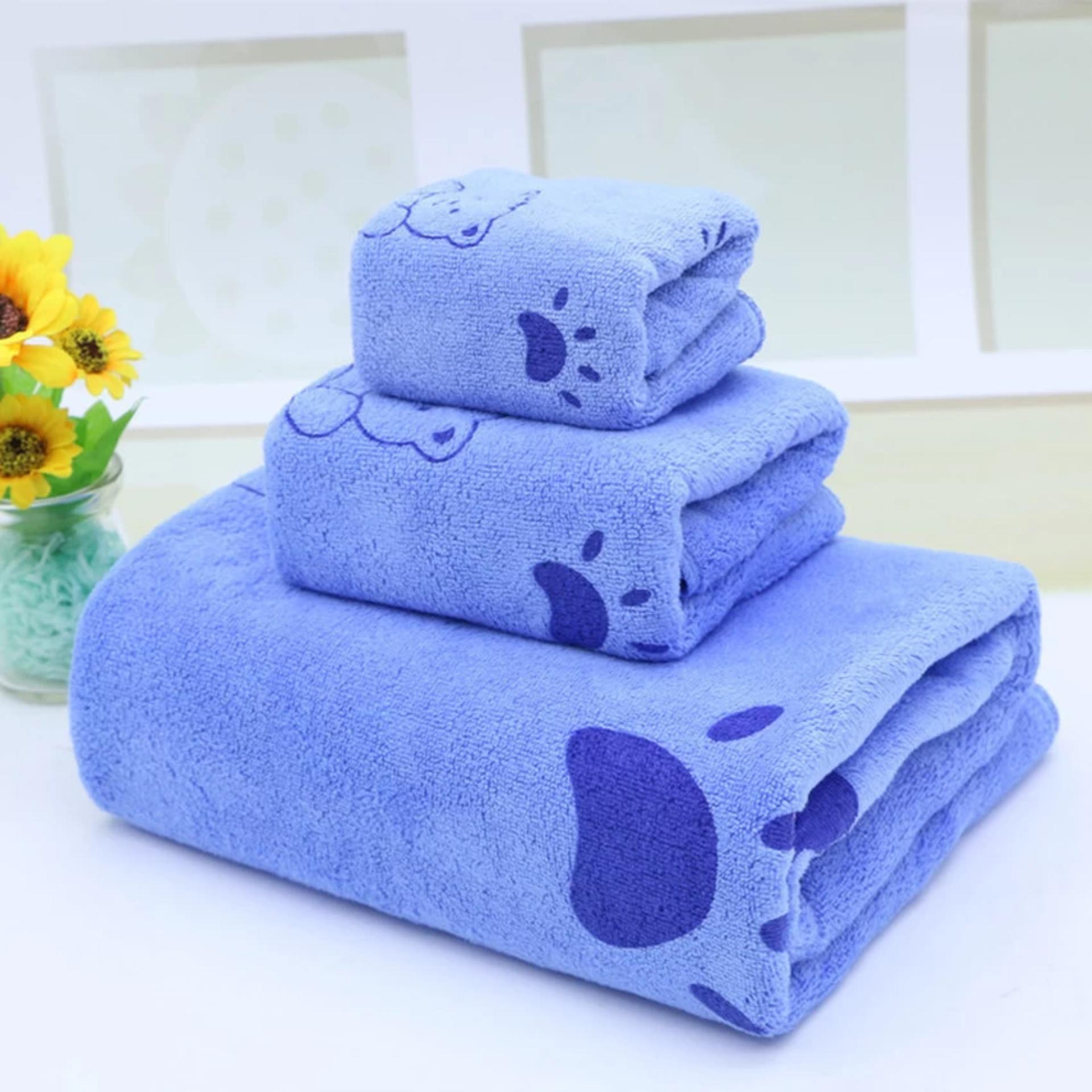 Bộ 3 khăn tắm - khăn mặt - khăn lau bsfty-001