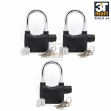 Bộ 3 khóa chống trộm thông minh Kinbar còng dài (Đen)