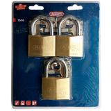 Bộ 3 khóa đồng chìa chủ abus ec 75/60 mk3 thân đồng - luto shop