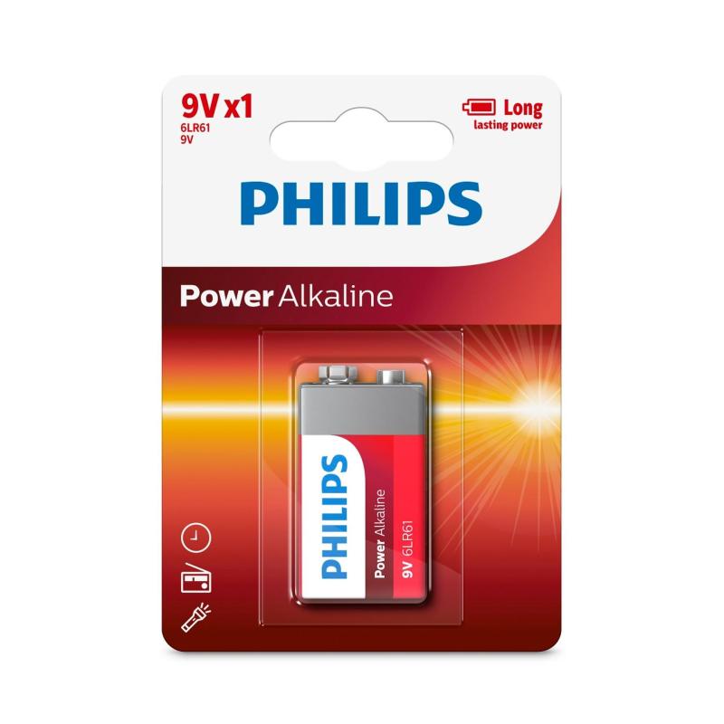 Bảng giá Bộ 3 viên pin Alkaline Philips 9V(Red)