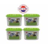 Bộ 4 bình hút ẩm Mr Fresh - Korea than hoạt tính khử khuẩn 256g HPHH16
