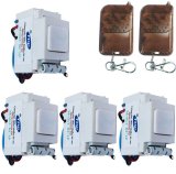 Bộ 4 công tắc điều khiển từ xa có hẹn giờ và 2 remote rc1p-4c2r