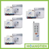 Bộ 4 công tắc điều khiển từ xa sóng rf tpe rc1s + remote 16 nút rm01
