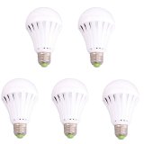 Bộ 5 bóng đèn LED tích điện thông minh 7W (Trắng)