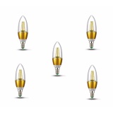 Bộ 5 bóng đèn led trái ớt E14 7w sáng vàng