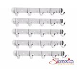 Bộ 5 chiếc móc treo quần áo gắn tường sunzin, 100% inox