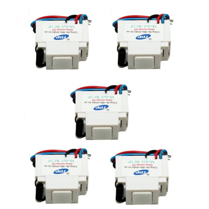Bộ 5 công tắc điều khiển từ xa sóng RF mặt PANASONIC TPE RC1P