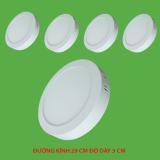 Bộ 5 đèn led nổi ốp trần 24w tròn ánh sáng trắng