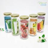 Bộ 6 lọ thủy tinh nắp thiếc Ai Cập 360ml
