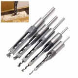 bộ 5 mũi khoan gỗ lỗ vuông tạo mộng gỗ từ 6.4 mm đến 12,5 mm