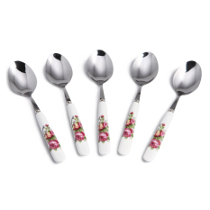 Bộ 5 muỗng inox cán sứ mfa s06-5-01 19cm-01