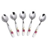 Bộ 5 muỗng inox cán sứ mfa s06-5-03 19cm-03