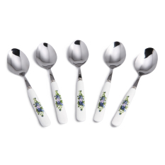 Bộ 5 muỗng inox cán sứ mfa s06-5-10 19cm-10