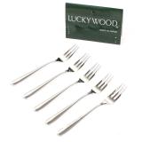 Bộ 5 nĩa mứt luckywood 5nn 13.2cm nhập từ nhật bản