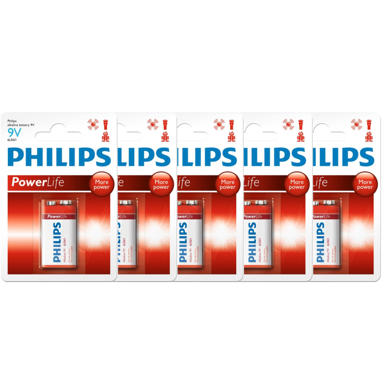 Bảng giá Mua Bộ 5 pin Philips 9V Alkaline