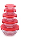 Bộ 5 thố thủy tinh Glass Bowl
