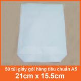 Bộ 50 túi giấy gói hàng tiêu chuẩn A5 (21cm x 15.5cm)