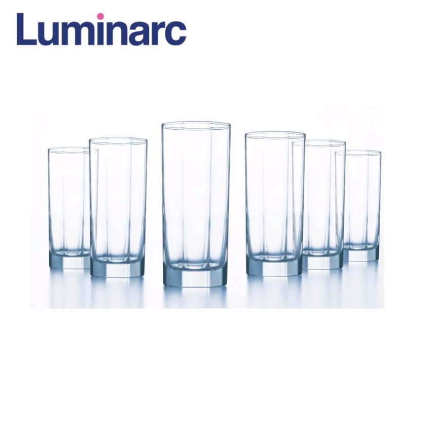 Hình ảnh Bộ 6 ly thủy tinh cao Luminarc Octime 330ml D9563 (Trong suốt)