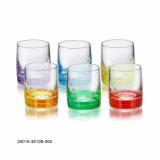Bộ 6 ly thủy tinh sáu màu uống rượu Mạnh (25015/3812B/060)
