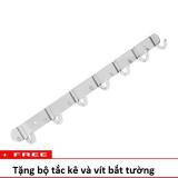 Móc treo quần áo 7 mấu inox 304 chống gỉ cao cấp - Huy Tưởng ( TP6229 )