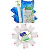 Bộ 8 túi hút chân không đựng chăn màn kèm bơm Verygood