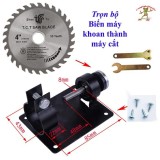 Bộ biến máy khoan thành máy cắt + lưỡi cắt gỗ
