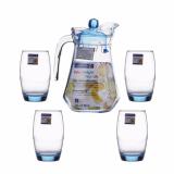 Bộ bình ly thủy tinh 5 món luminarc arc ice blue l0535