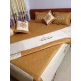 Bộ chăn ga gối 5 món HALY SAN 1.6m x 2.0m (Vàng)