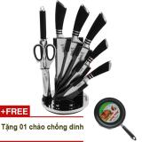 Bộ dao 8 món thép không gỉ Good Life + Tặng chảo chống dính