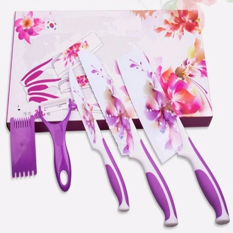 BỘ DAO HOA HỒNG CAO CẤP 5 MÓN HÀN QUỐC DHH3414