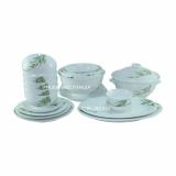 Bộ đồ ăn bát tràng 25 món - cây trúc