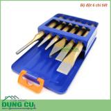 Bộ đục và đột sắt 6 chi tiết thép CR-V