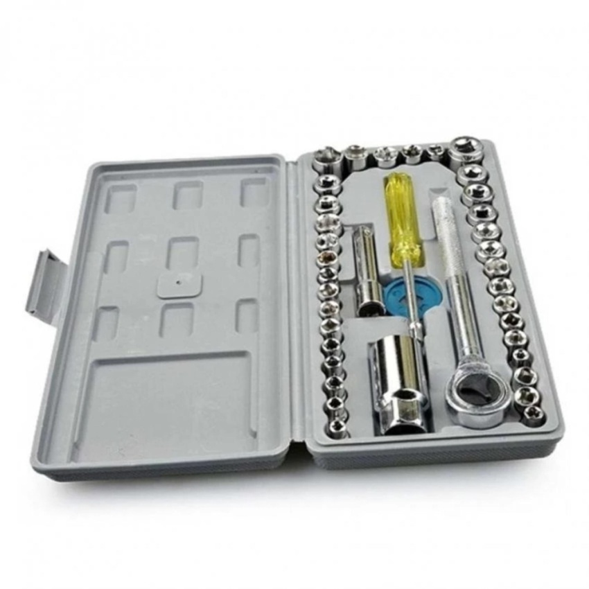 Bộ khẩu mở siết ốc và bugi 40 chi tiết