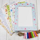 [HCM]Bộ khung hình bìa hoa đồng nội 13 x 18cm