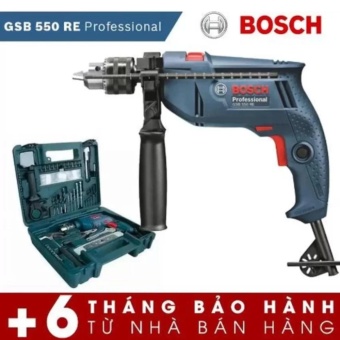 Bộ máy khoan Bosch GSB 550 Professional set 100 chi tiết  