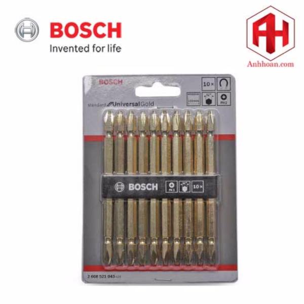 Bộ mũi vặn vít 10 cây Bosch 2608521043