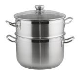 Bộ nồi xửng hấp inox Fivestar 28cm nắp kính