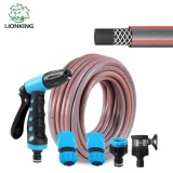 Bộ vòi tưới cây, vòi rửa xe LionKing GH05 5m (đỏ)