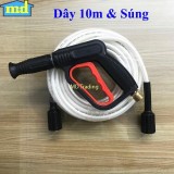 Bộ súng và dây rửa xe xịt rửa áp lực cao 10m