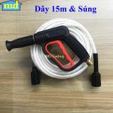 Bộ súng và dây rửa xe xịt rửa áp lực cao 15m