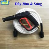 Bộ s.úng và dây rửa xe xịt rửa áp lực cao 20m