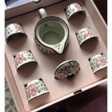 Bộ tách trà kiểu dáng Nhật Bản Cao cấp (Màu hồng)