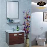 Bộ tủ lavabo inox + kiếng soi eurolife blv- 12