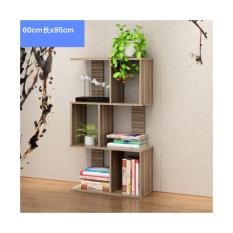 Bộ tủ sách lắp ghép đa năng 3 tầng ts-03 chất liệu gỗ kích thước 60*95cm