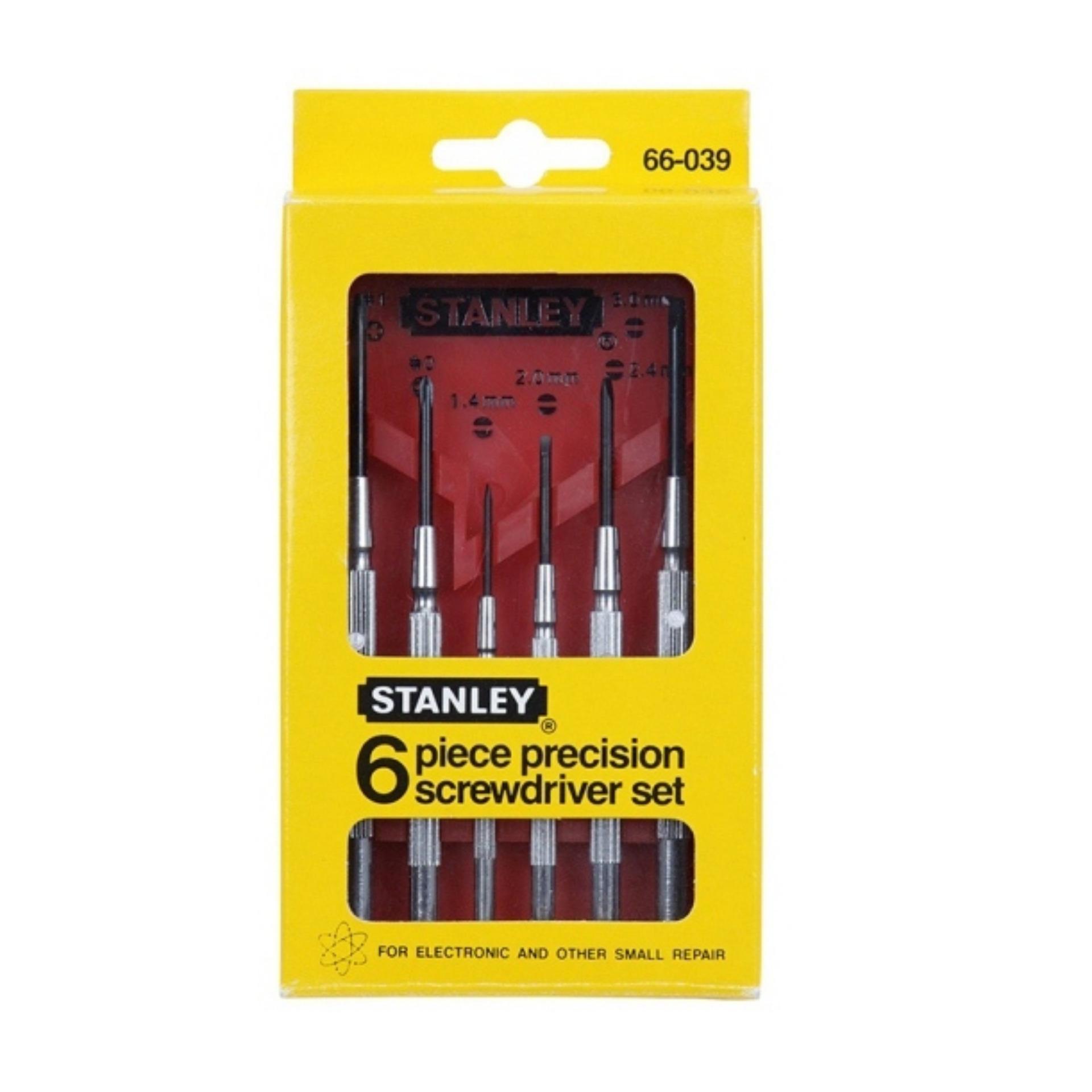 Bộ vít đồng hồ 6 cây (cán sắt) Stanley 66-039