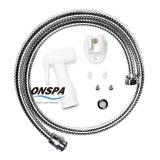 Bộ xịt vệ sinh cao cấp dây inox 304 xoay 360° onspa 114fi 1m2